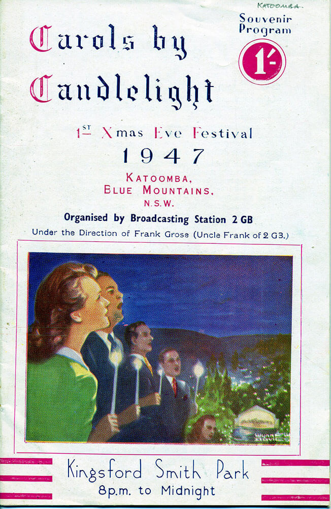 1947 Carols by Candlelight Kingsford Smith Park, Blue Mountains Library