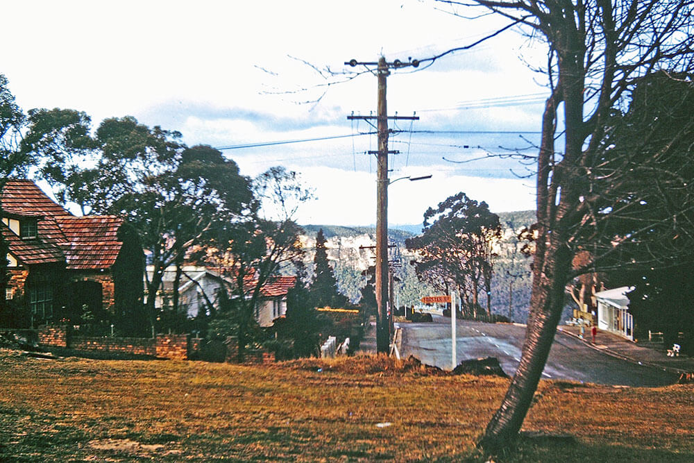 1960s View to Echo Point from Forster Road junction. Powerlines still above ground - Collection of Michael-Small